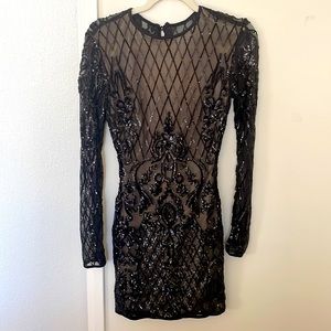 Windsor Black sequin dress